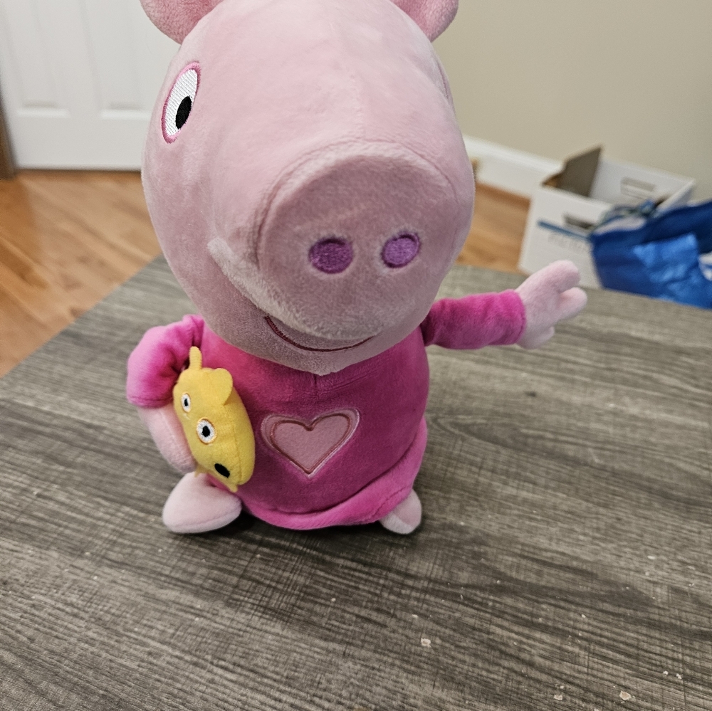 Talking Peppa Pig Sleep Bedtime Nick Jr 11 inches soft plush